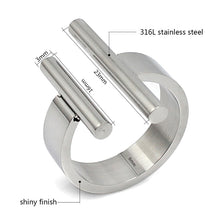 Load image into Gallery viewer, Open Finger Rings for Women Luxury Silver Color Irregular Jewelry Fashion Stainless Steel New Arrival