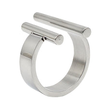Load image into Gallery viewer, Open Finger Rings for Women Luxury Silver Color Irregular Jewelry Fashion Stainless Steel New Arrival