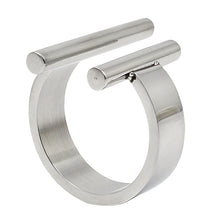 Load image into Gallery viewer, Open Finger Rings for Women Luxury Silver Color Irregular Jewelry Fashion Stainless Steel New Arrival
